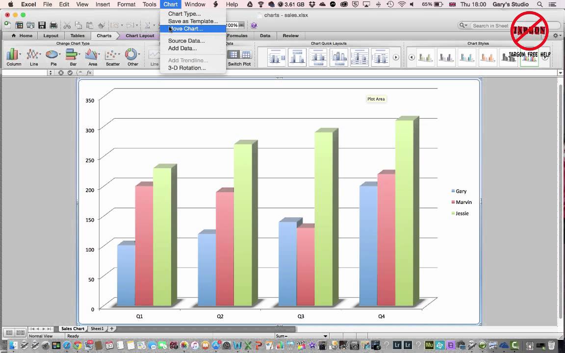 2016 excel for mac graph